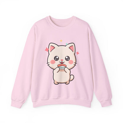 Kawaii Cat Sushi Sweatshirt for Cute Cat Lovers