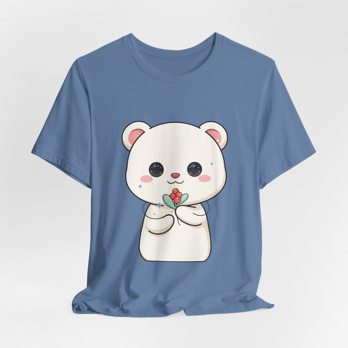 Kawaii Polar Bear Christmas T-Shirt for Cute Holiday Fans