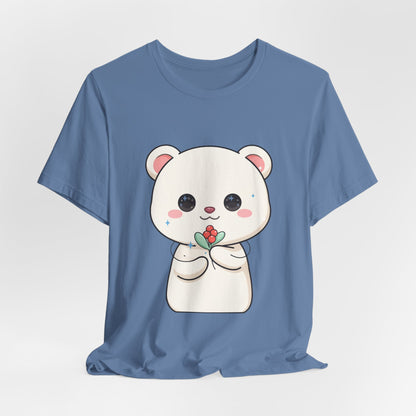 Kawaii Polar Bear Christmas T-Shirt for Cute Holiday Fans