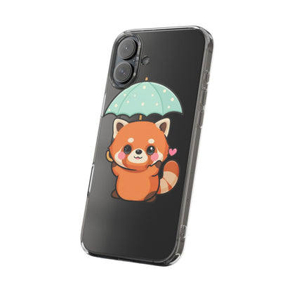 Kawaii Red Panda Clear Impact-Resistant Case