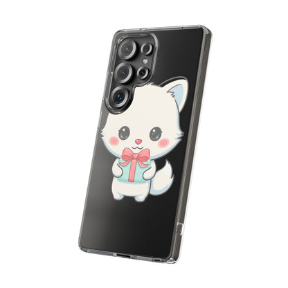 Kawaii Arctic Fox Phone Case with Gift