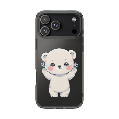 Kawaii Polar Bear Phone Case for a Cozy Winter Gift