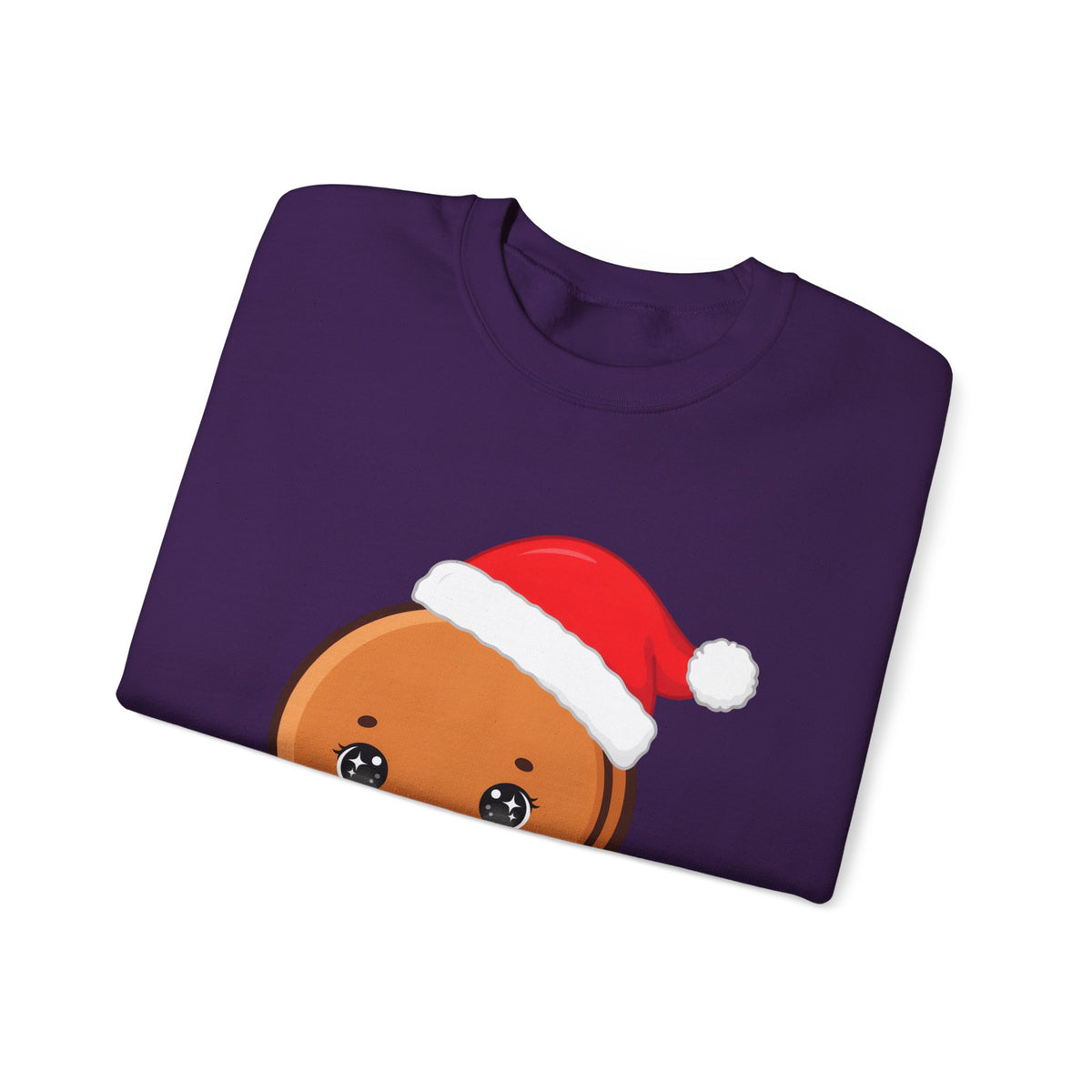 Christmas Gingerbread Sweatshirt, Cute Kawaii Holiday Crewneck