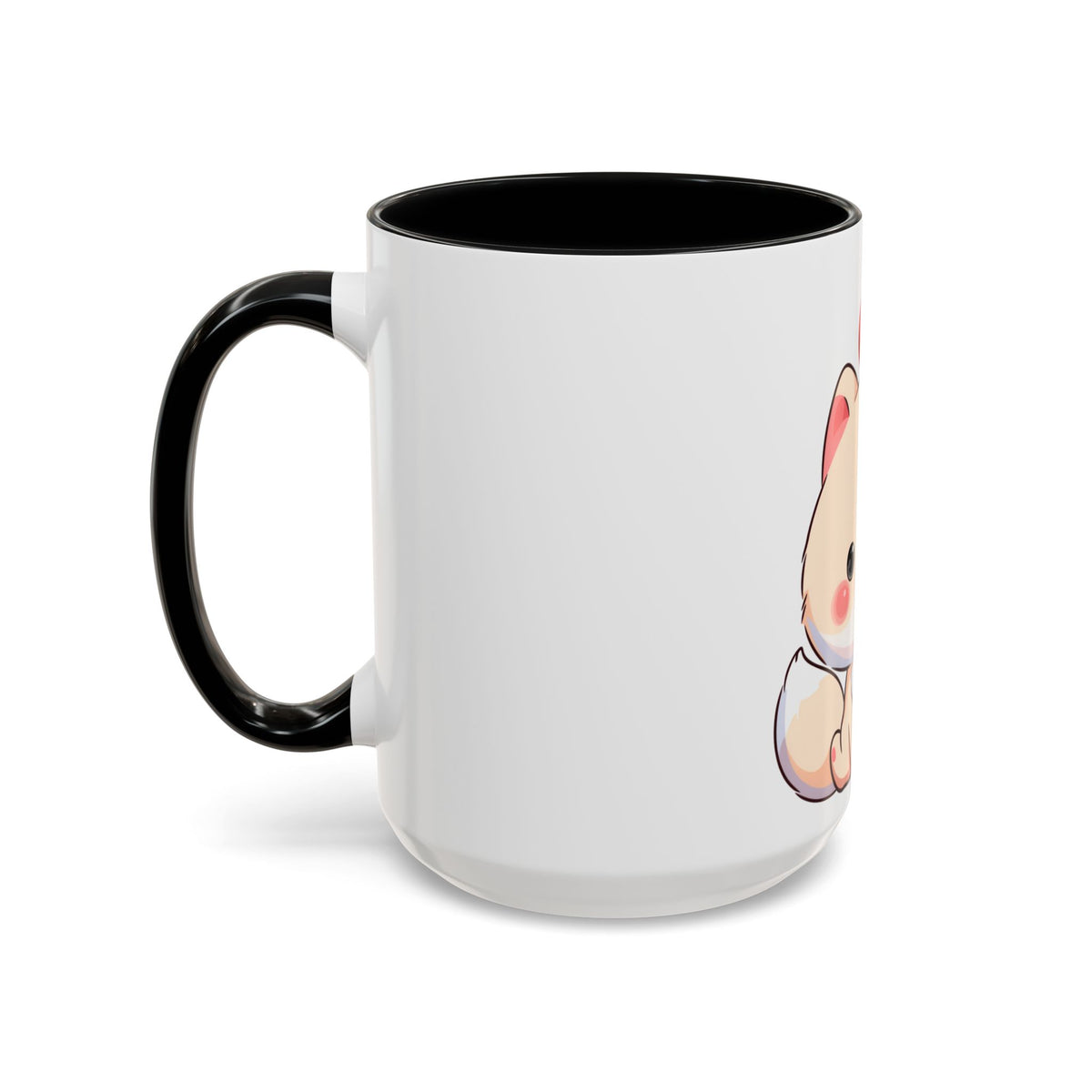 Kawaii Arctic Fox Christmas Mug – Cute Holiday Accent Mug
