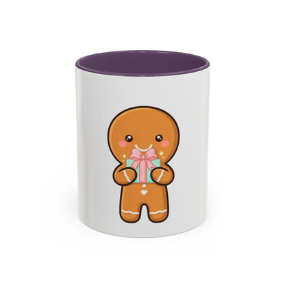 Gingerbread Coffee Mug, Cute Holiday Accent Mug