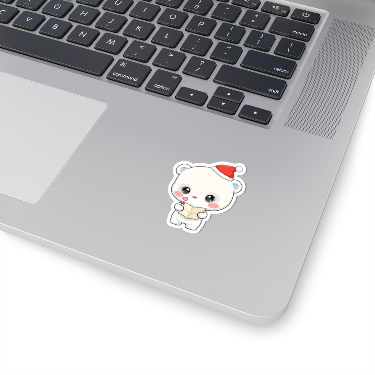 Christmas Polar Bear Sticker for Cozy Holiday Cheer