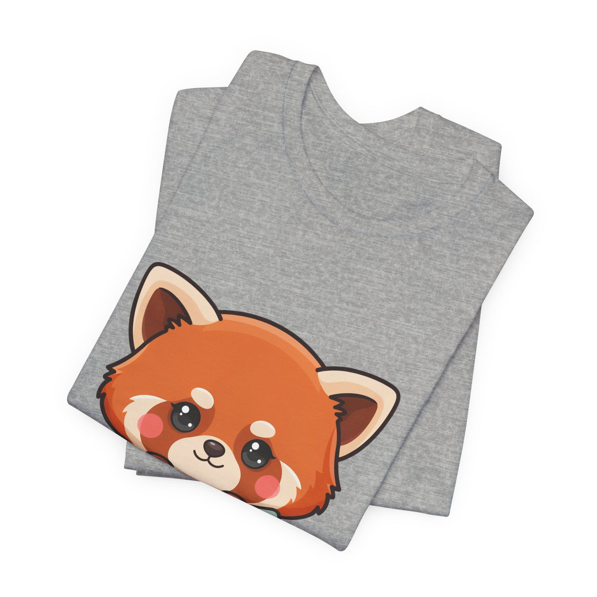 Kawaii Red Panda T-Shirt, Cozy Blanket Chibi Animal Tee