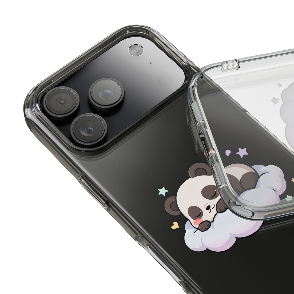 Sleeping Panda Clear Impact-Resistant Phone Case