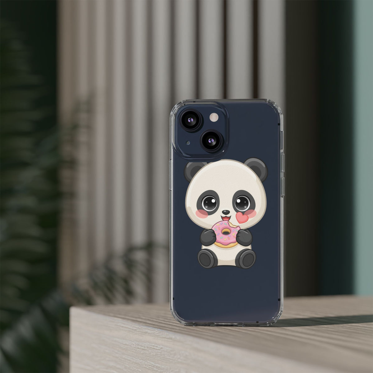 Kawaii Panda Phone Case with Donut