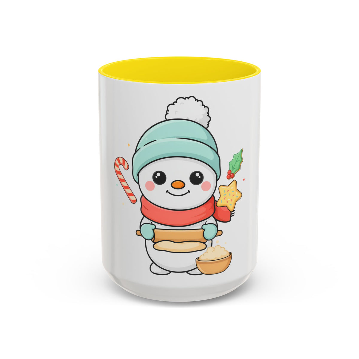 Christmas Snowman Baking Accent Coffee Mug