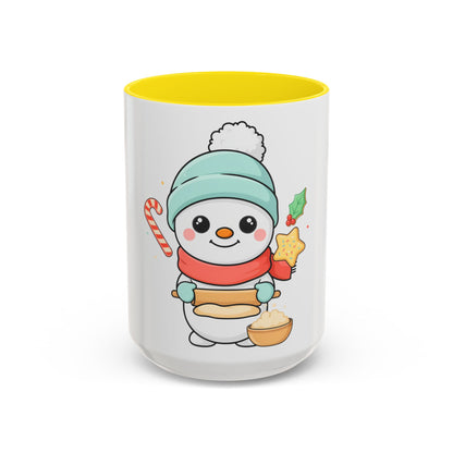 Christmas Snowman Baking Accent Coffee Mug