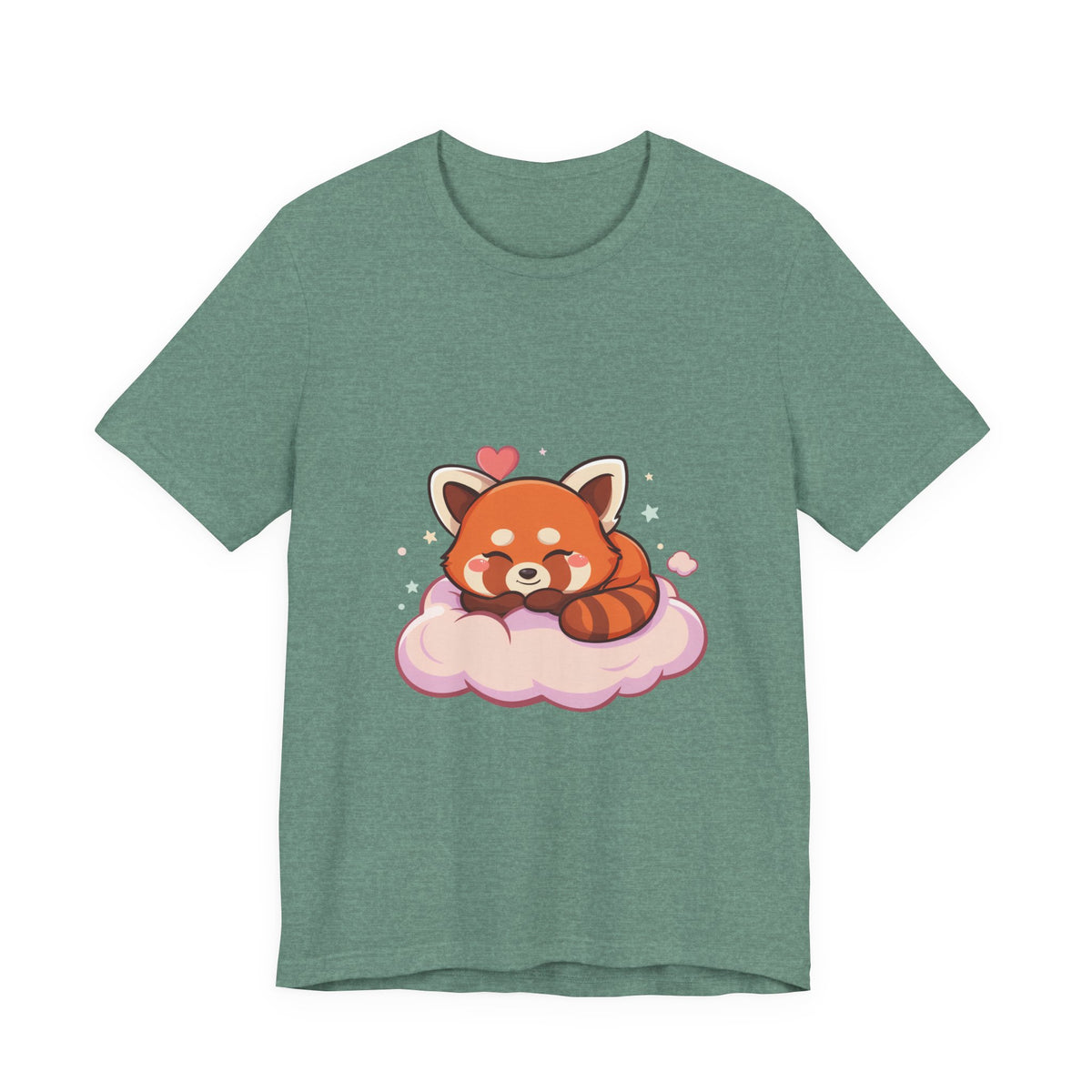Kawaii Red Panda T-Shirt, Cute Sleeping Animal Tee