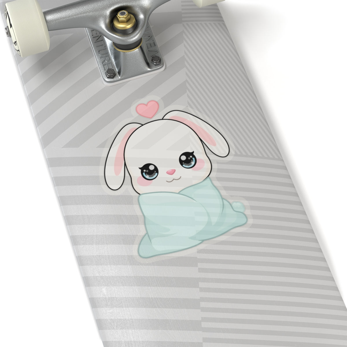 Cozy Bunny Sticker, Kawaii Blanket Buddy
