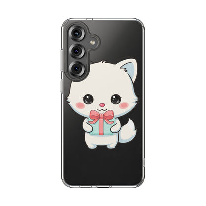 Kawaii Arctic Fox Phone Case with Gift