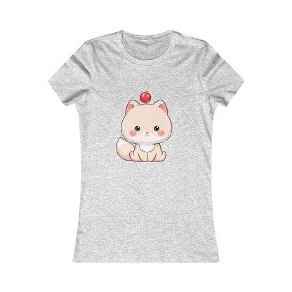 Kawaii Arctic Fox Christmas Tee for Holiday Decorating