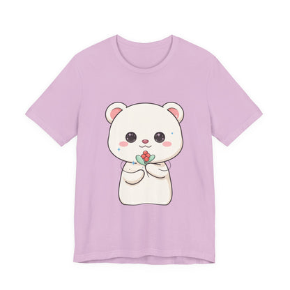 Kawaii Polar Bear Christmas T-Shirt for Cute Holiday Fans