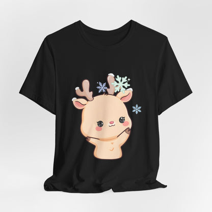 Kawaii Reindeer T-Shirt for Cute Winter Outfits