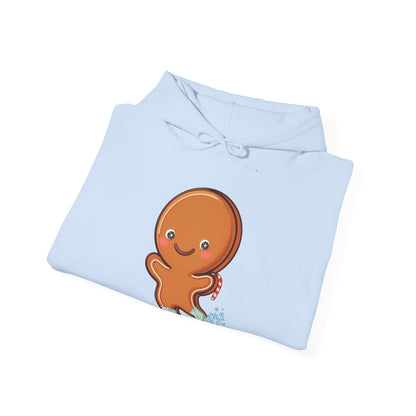 Kawaii Gingerbread Skating Hoodie for Cozy Winter Cheer