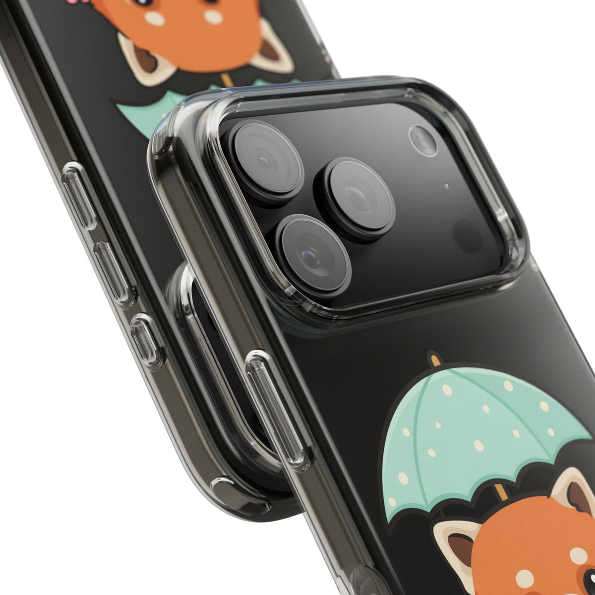Kawaii Red Panda Clear Impact-Resistant Case