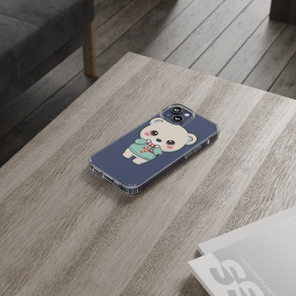 Kawaii Christmas Bear Phone Case for Holiday Season