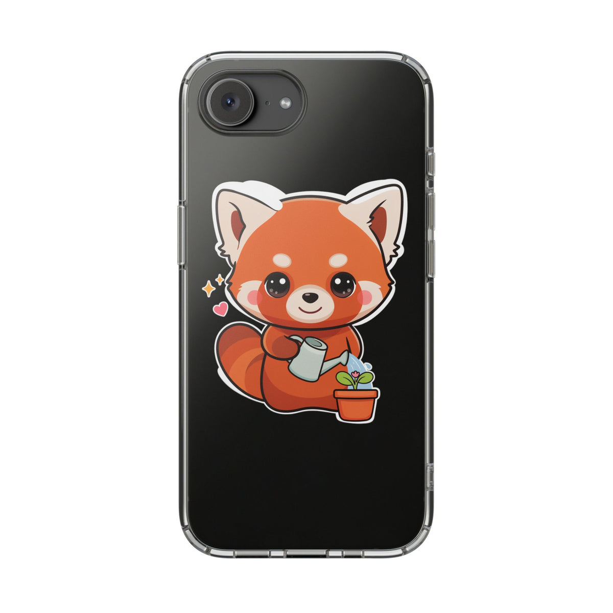 Red Panda Phone Case, Cute Plant Lover Gift