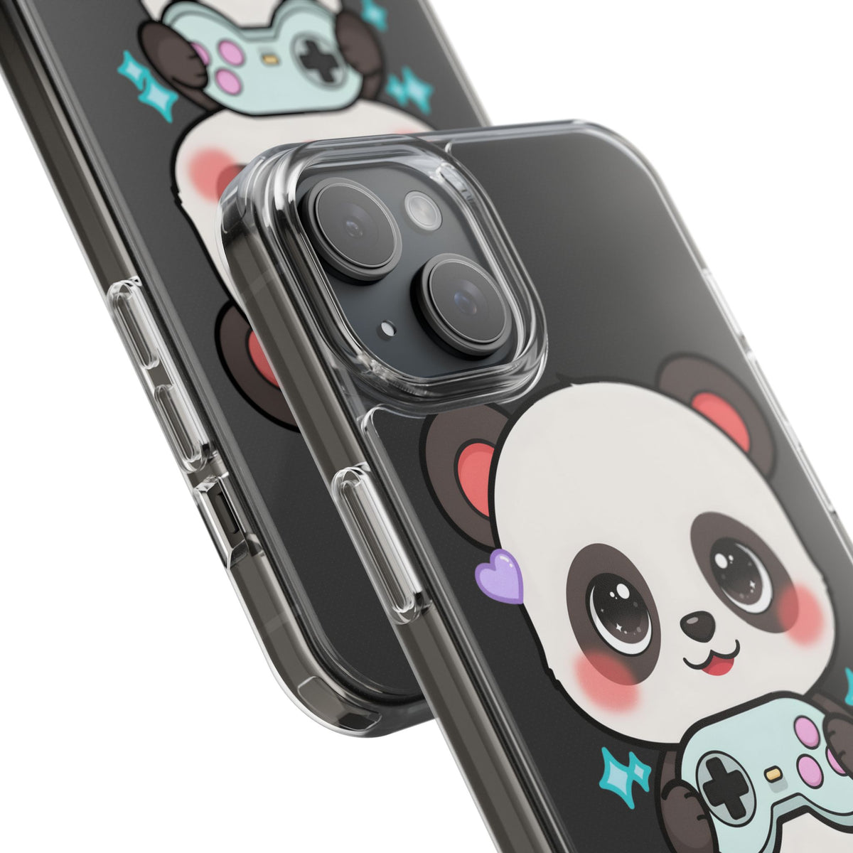 Gamer Panda Clear Impact-Resistant Phone Case