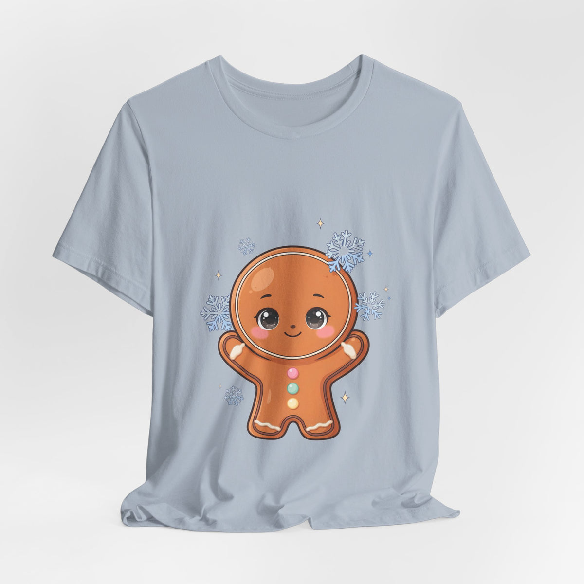 Kawaii Gingerbread Man T-Shirt for a Cozy Christmas Mood