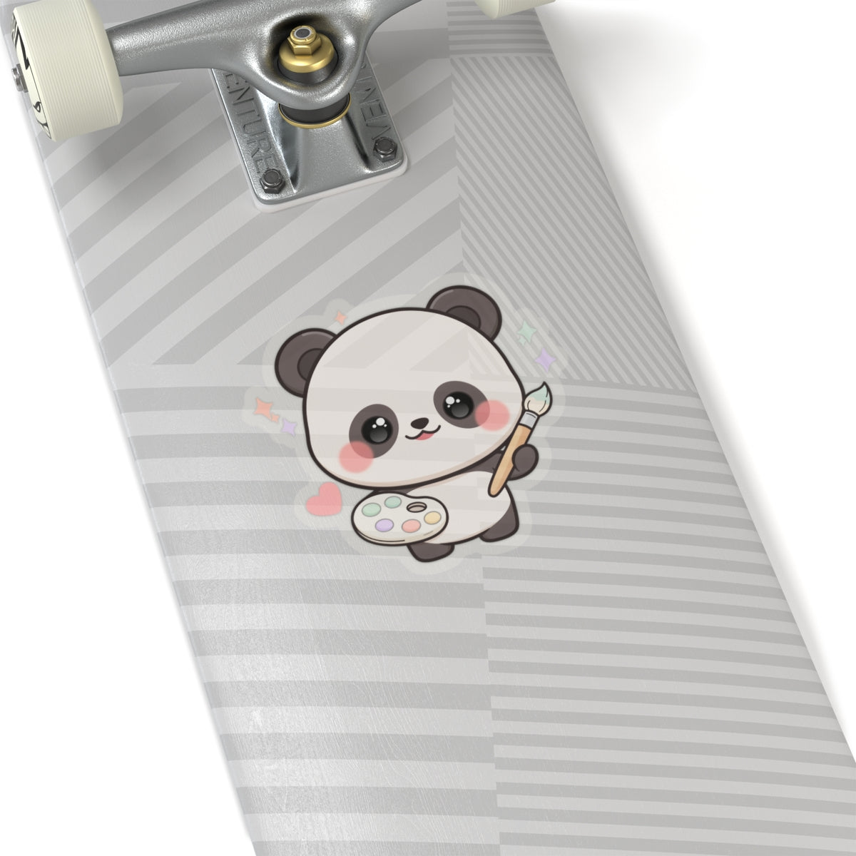 Kawaii Panda Artist Kiss-Cut Sticker for Art Lovers