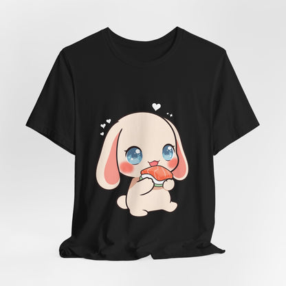 Kawaii Sushi Bunny T-Shirt for Cute Foodie Fans
