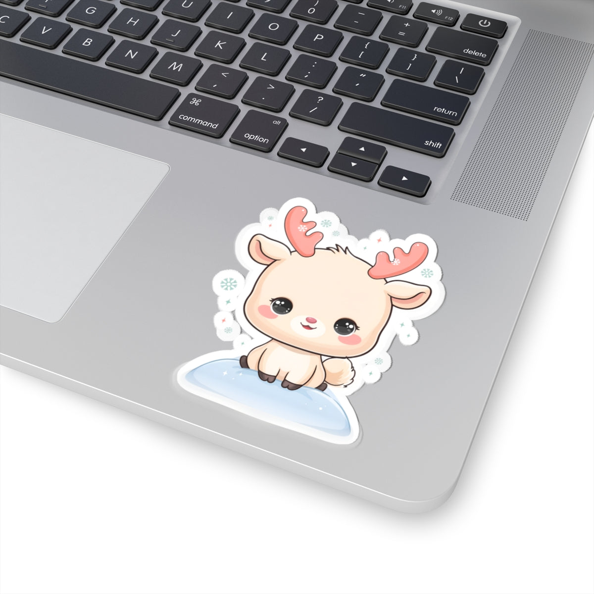 Kawaii Reindeer Sticker for a Cozy Winter Desk