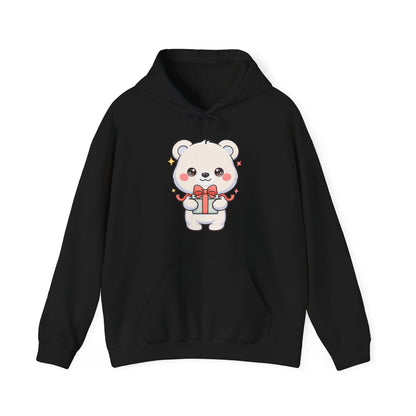 Kawaii Polar Bear Hoodie, Cute Gift-Bear Unisex Sweatshirt