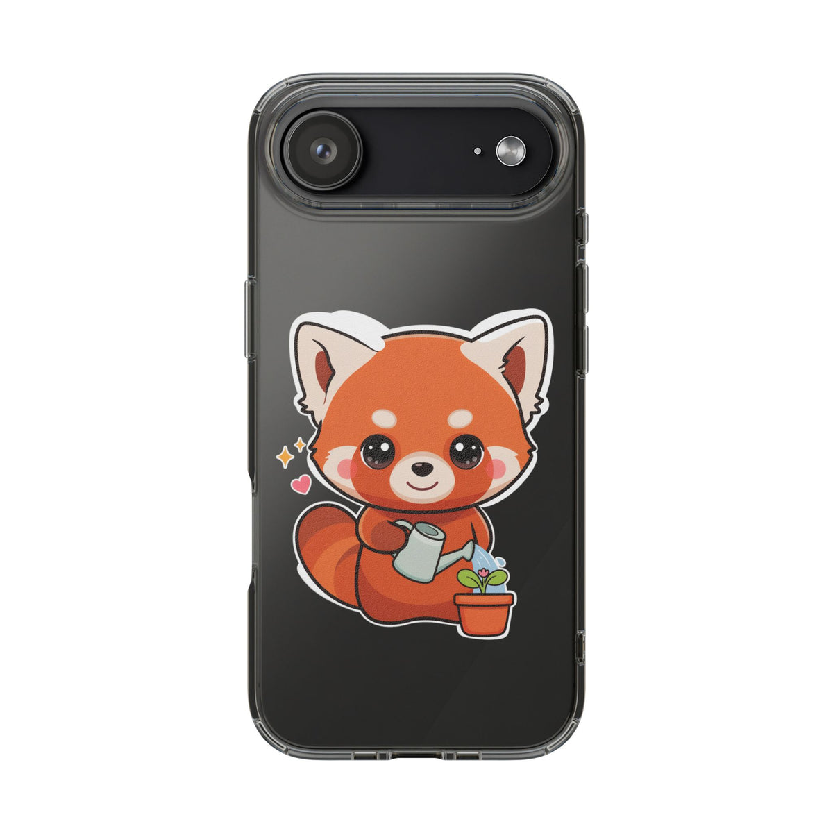 Red Panda Phone Case, Cute Plant Lover Gift