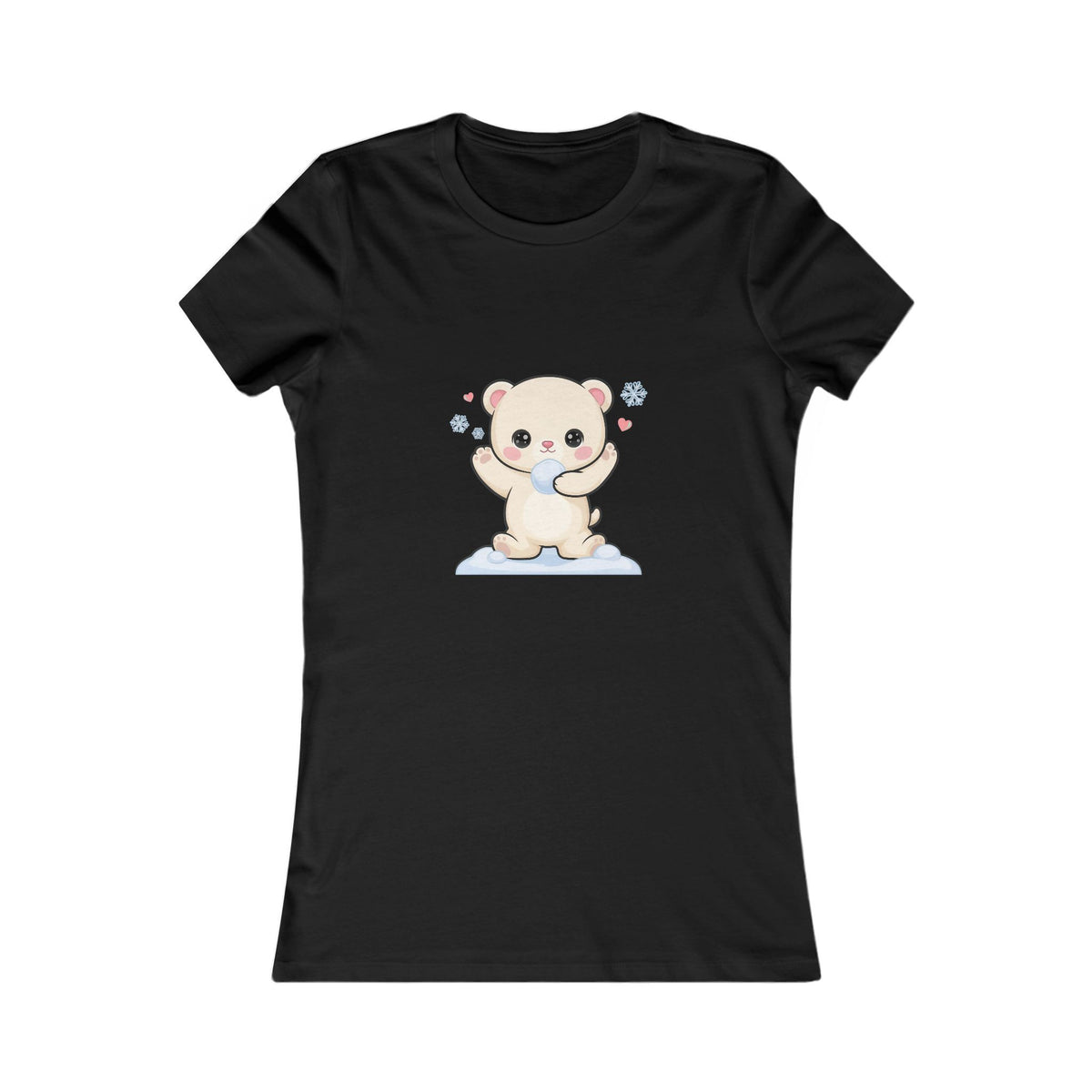 Kawaii Polar Bear T-Shirt for Playful Winter Outfits