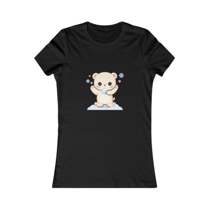 Kawaii Polar Bear T-Shirt for Playful Winter Outfits