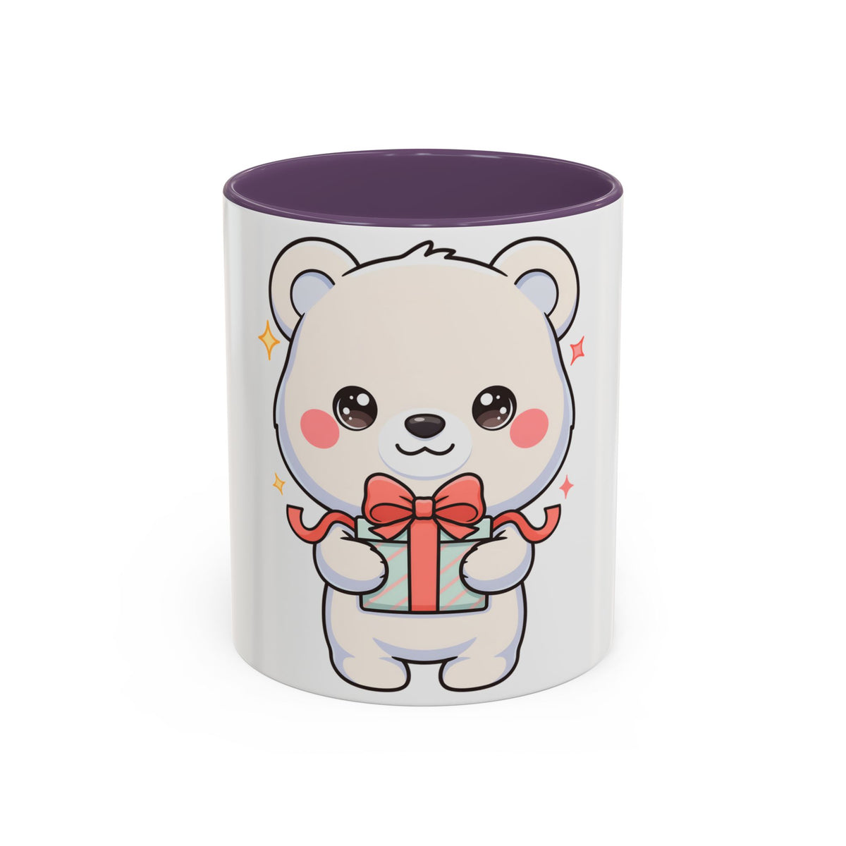 Kawaii Polar Bear Mug, Cute Gift Accent Coffee Mug