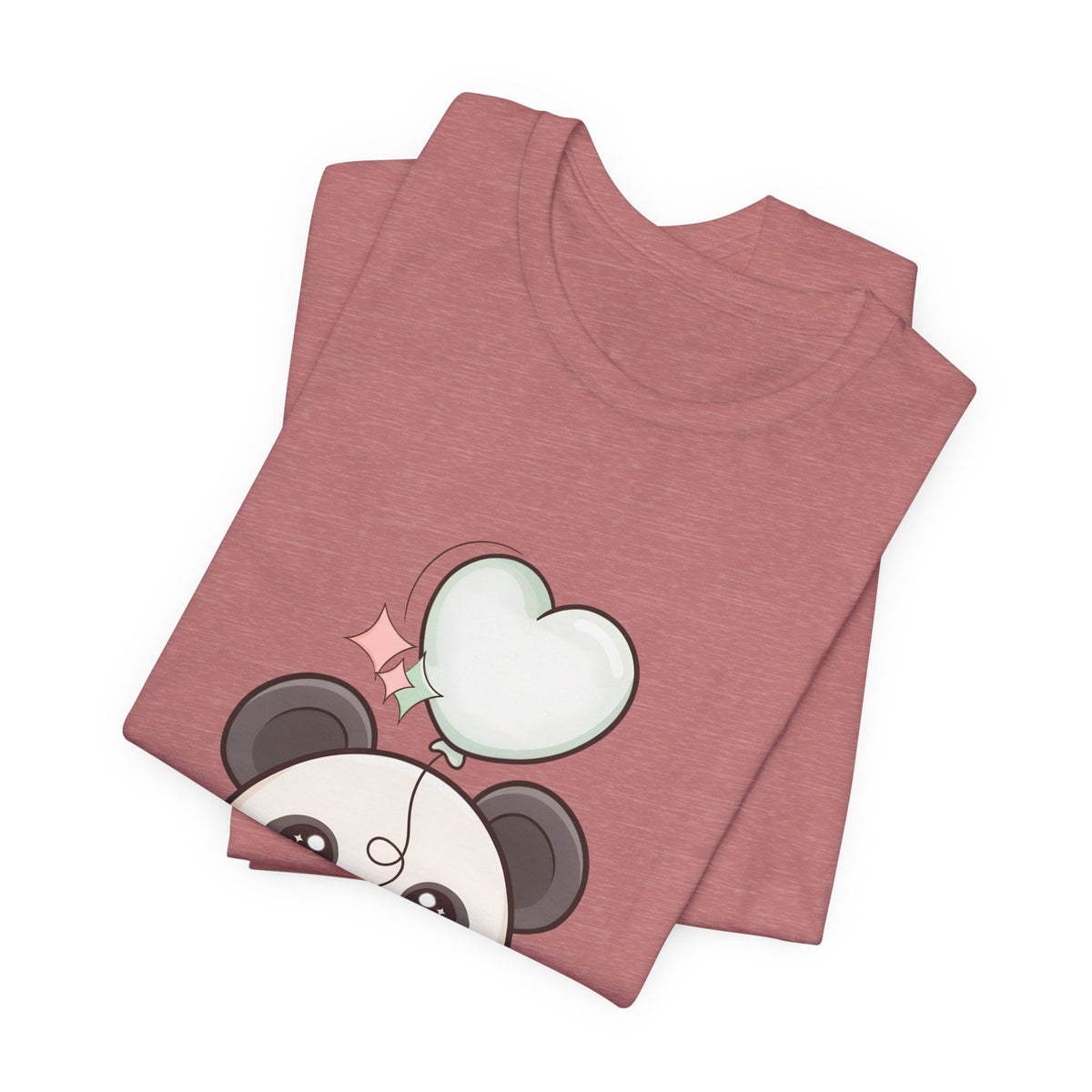 Kawaii Panda T-Shirt with Floating Balloon