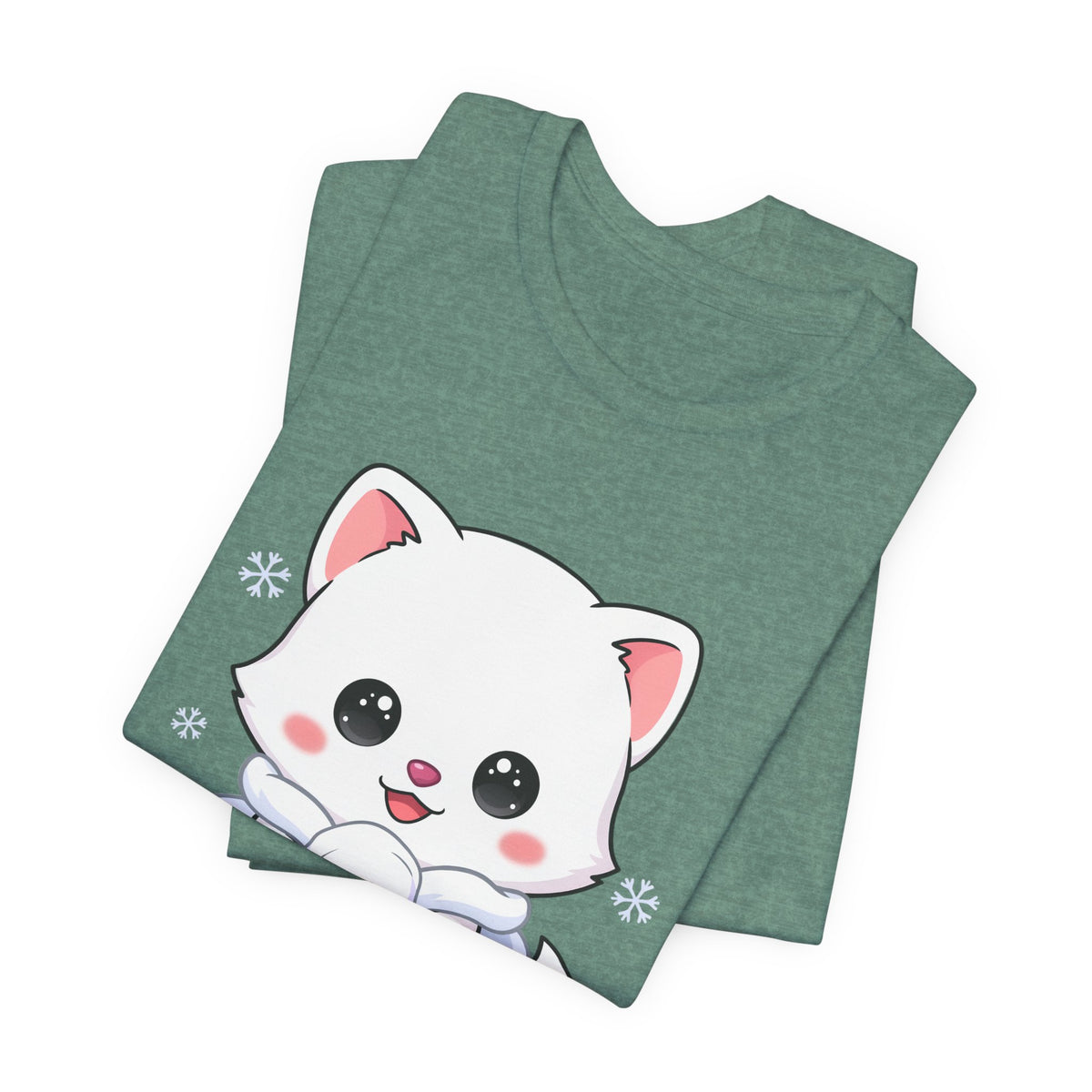 Kawaii Arctic Fox T-Shirt for Cute Winter Style