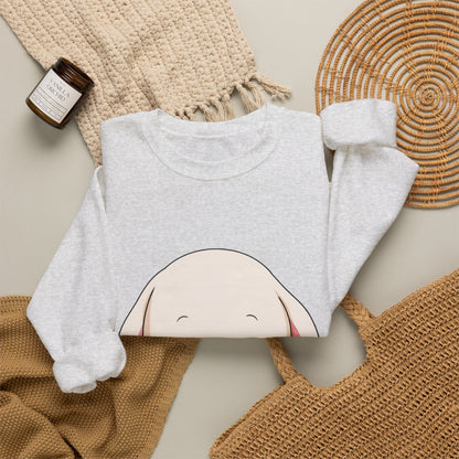 Kawaii Bunny Sweatshirt, Cute Ice Cream Chibi Rabbit