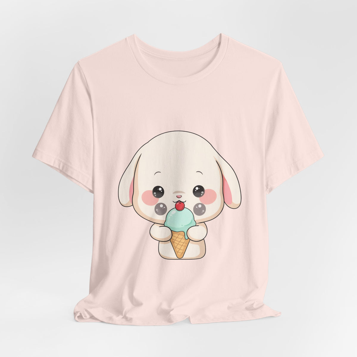 Kawaii Bunny Ice Cream Tee for Cute Style Lovers