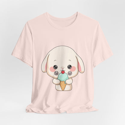 Kawaii Bunny Ice Cream Tee for Cute Style Lovers