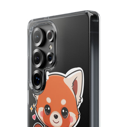 Red Panda Phone Case, Cute Plant Lover Gift