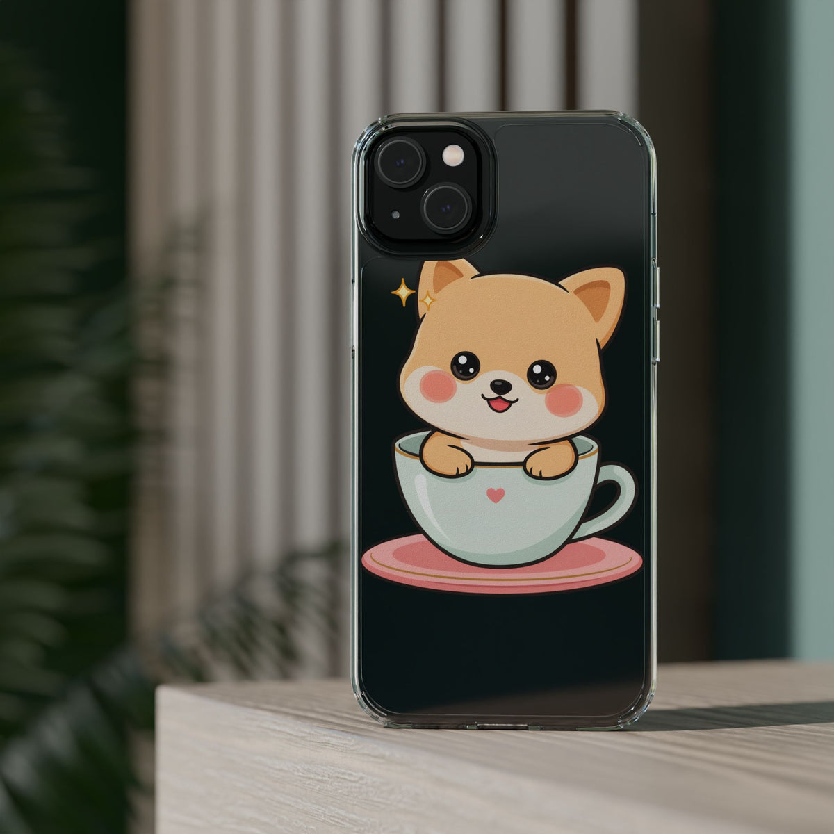 Kawaii Shiba Inu Phone Case – Cute Puppy in a Teacup