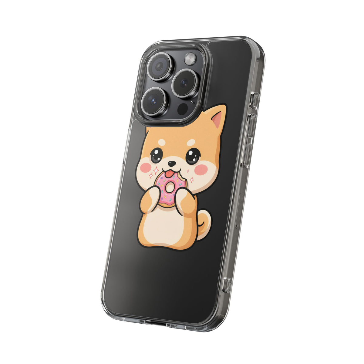 Kawaii Shiba Inu Phone Case with Donut