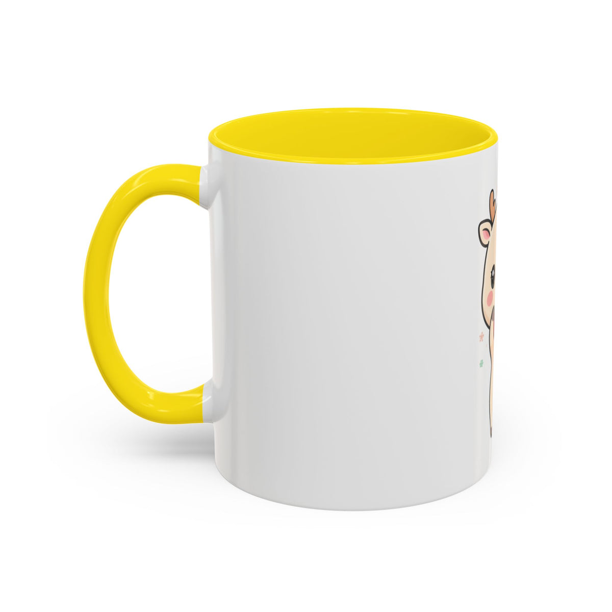 Kawaii Reindeer Christmas Accent Coffee Mug