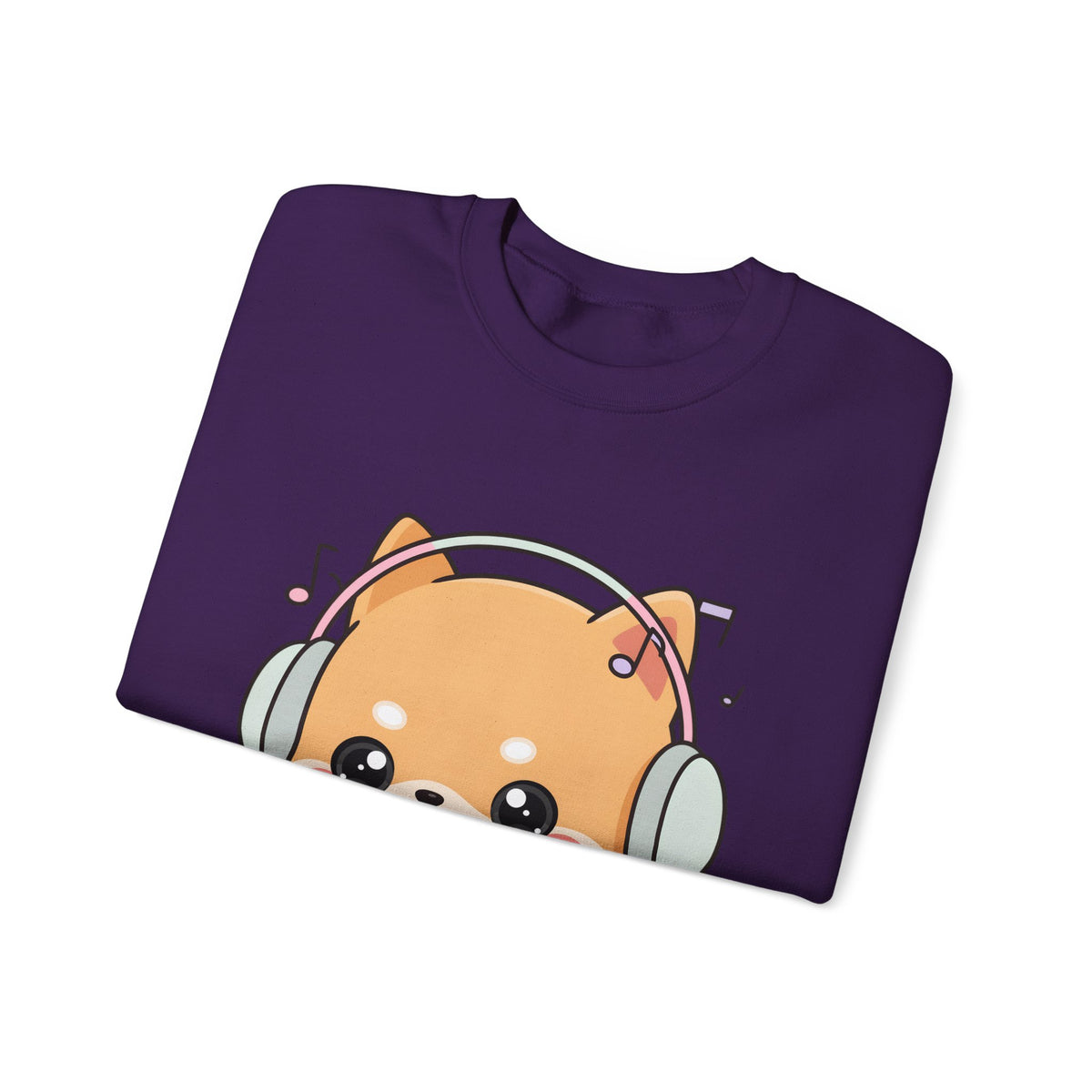Kawaii Shiba Inu Music Sweatshirt, Cute Dog Lover Gift