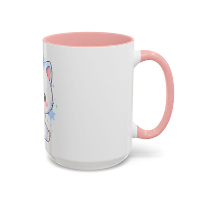 Kawaii Arctic Fox Accent Coffee Mug for Cozy Mornings