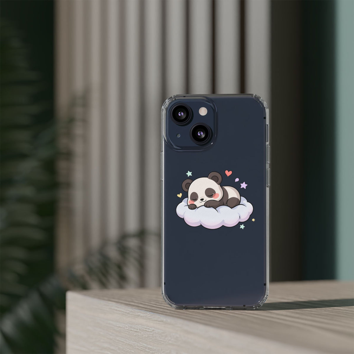 Sleeping Panda Clear Impact-Resistant Phone Case