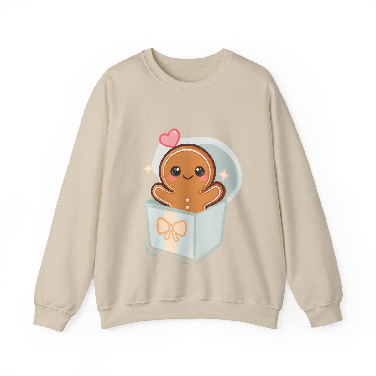 Kawaii Gingerbread Sweatshirt for Cozy Holiday Mornings