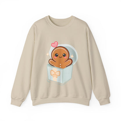 Kawaii Gingerbread Sweatshirt for Cozy Holiday Mornings