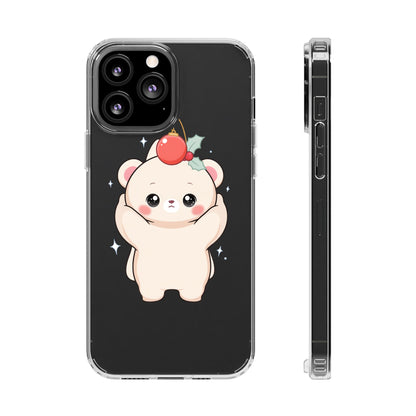 Kawaii Christmas Bear Phone Case for Cozy Holiday Days